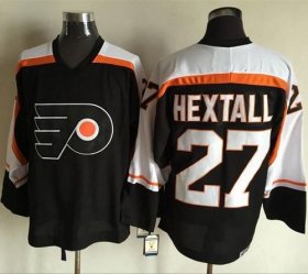 Wholesale Cheap Flyers #27 Ron Hextall Black CCM Throwback Stitched NHL Jersey