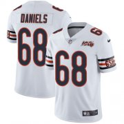 Wholesale Cheap Nike Bears #68 James Daniels White Men's 100th Season Stitched NFL Vapor Untouchable Limited Jersey