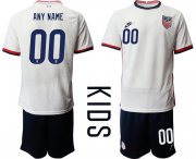 Wholesale Cheap Youth 2020-2021 Season National team United States home white customized Soccer Jersey