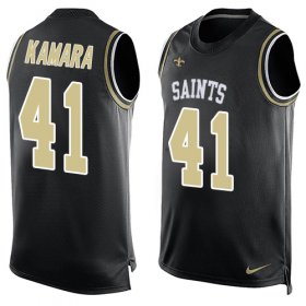 Wholesale Cheap Nike Saints #41 Alvin Kamara Black Team Color Men\'s Stitched NFL Limited Tank Top Jersey