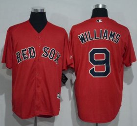 Wholesale Cheap Red Sox #9 Ted Williams Red New Cool Base Stitched MLB Jersey
