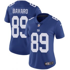 Wholesale Cheap Nike Giants #89 Mark Bavaro Royal Blue Team Color Women\'s Stitched NFL Vapor Untouchable Limited Jersey