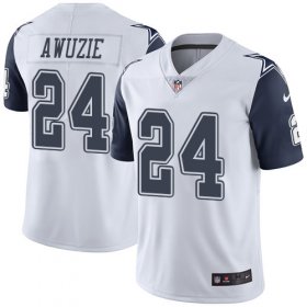 Wholesale Cheap Nike Cowboys #24 Chidobe Awuzie White Men\'s Stitched NFL Limited Rush Jersey