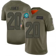 Wholesale Cheap Nike Dolphins #20 Reshad Jones Camo Men's Stitched NFL Limited 2019 Salute To Service Jersey