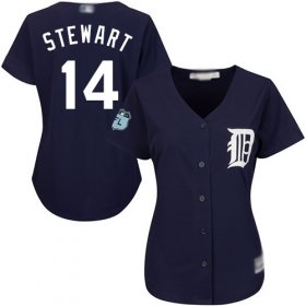 Wholesale Cheap Tigers #14 Christin Stewart Navy Blue Alternate Women\'s Stitched MLB Jersey