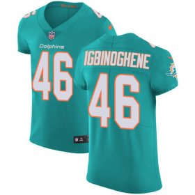 Wholesale Cheap Nike Dolphins #46 Noah Igbinoghene Aqua Green Team Color Men\'s Stitched NFL Vapor Untouchable Elite Jersey