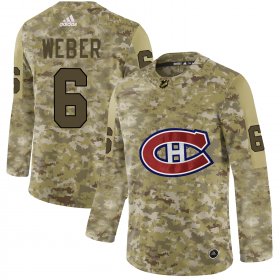 Wholesale Cheap Adidas Canadiens #6 Shea Weber Camo Authentic Stitched NHL Jersey