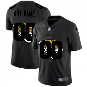 Wholesale Cheap Jacksonville Jaguars Custom Men\'s Nike Team Logo Dual Overlap Limited NFL Jersey Black