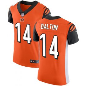 Wholesale Cheap Nike Bengals #14 Andy Dalton Orange Alternate Men\'s Stitched NFL Vapor Untouchable Elite Jersey