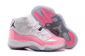 Wholesale Cheap Cheap Jordan 11 Womens Girls Shoes Pink/white-black