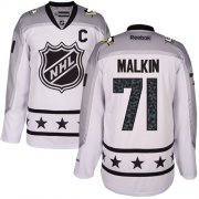 Wholesale Cheap Penguins #71 Evgeni Malkin White 2017 All-Star Metropolitan Division Stitched NHL Jersey
