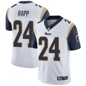 Wholesale Cheap Nike Rams #24 Taylor Rapp White Men\'s Stitched NFL Vapor Untouchable Limited Jersey