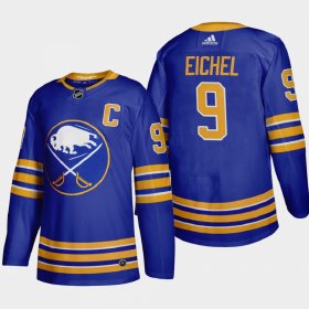 Cheap Buffalo Sabres #9 Jack Eichel Men\'s Adidas 2020-21 Home Authentic Player Stitched NHL Jersey Royal Blue