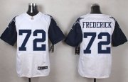 Wholesale Cheap Nike Cowboys #72 Travis Frederick White Men's Stitched NFL Elite Rush Jersey