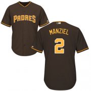 Wholesale Cheap Padres #2 Johnny Manziel Brown Cool Base Stitched Youth MLB Jersey