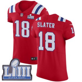 Wholesale Cheap Nike Patriots #18 Matt Slater Red Alternate Super Bowl LIII Bound Men\'s Stitched NFL Vapor Untouchable Elite Jersey