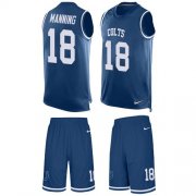 Wholesale Cheap Nike Colts #18 Peyton Manning Royal Blue Team Color Men's Stitched NFL Limited Tank Top Suit Jersey