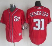 Wholesale Cheap Nationals #31 Max Scherzer Red New Cool Base Stitched MLB Jersey