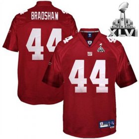 Wholesale Cheap Giants #44 Ahmad Bradshaw Red Super Bowl XLVI Embroidered NFL Jersey