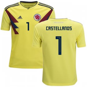 Wholesale Cheap Colombia #1 Castellanos Home Kid Soccer Country Jersey