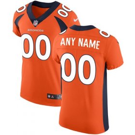 Wholesale Cheap Nike Denver Broncos Customized Orange Team Color Stitched Vapor Untouchable Elite Men\'s NFL Jersey