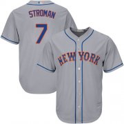 Wholesale Cheap Mets #7 Marcus Stroman Grey New Cool Base Stitched MLB Jersey