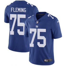Wholesale Cheap Nike Giants #75 Cameron Fleming Royal Blue Team Color Men\'s Stitched NFL Vapor Untouchable Limited Jersey
