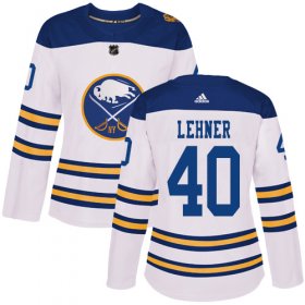 Wholesale Cheap Adidas Sabres #40 Robin Lehner White Authentic 2018 Winter Classic Women\'s Stitched NHL Jersey