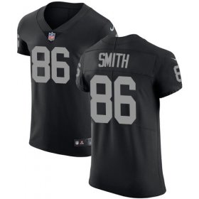 Wholesale Cheap Nike Raiders #86 Lee Smith Black Team Color Men\'s Stitched NFL Vapor Untouchable Elite Jersey