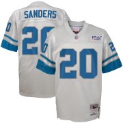Wholesale Cheap Youth Detroit Lions #20 Barry Sanders Mitchell & Ness Platinum NFL 100 Retired Player Legacy Jersey