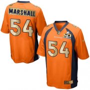 Wholesale Cheap Nike Broncos #54 Brandon Marshall Orange Team Color Men's Stitched NFL Game Super Bowl 50 Collection Jersey