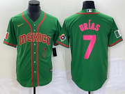 Wholesale Cheap Men's Mexico Baseball #7 Julio Urias Number 2023 Green World Classic Stitched Jersey10