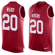Wholesale Cheap Nike 49ers #20 Jimmie Ward Red Team Color Men's Stitched NFL Limited Tank Top Jersey
