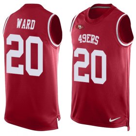 Wholesale Cheap Nike 49ers #20 Jimmie Ward Red Team Color Men\'s Stitched NFL Limited Tank Top Jersey
