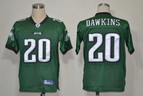 Wholesale Cheap Eagles #20 Brian Dawkins Green Stitched NFL Jersey