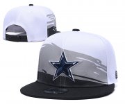 Wholesale Cheap Cowboys Team Logo White Blue Adjustable Hat