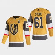 Cheap Vegas Golden Knights #61 Mark Stone Men's Adidas 2020-21 Authentic Player Alternate Stitched NHL Jersey Gold