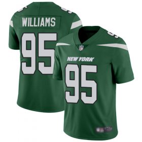 Wholesale Cheap Nike Jets #95 Quinnen Williams Green Team Color Men\'s Stitched NFL Vapor Untouchable Limited Jersey