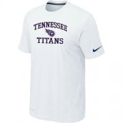 Wholesale Cheap Nike NFL Tennessee Titans Heart & Soul NFL T-Shirt White