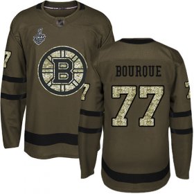 Wholesale Cheap Adidas Bruins #77 Ray Bourque Green Salute to Service Stanley Cup Final Bound Stitched NHL Jersey