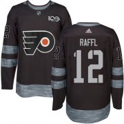Wholesale Cheap Adidas Flyers #12 Michael Raffl Black 1917-2017 100th Anniversary Stitched NHL Jersey
