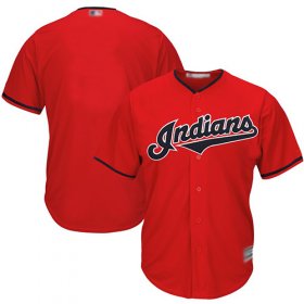 Wholesale Cheap Indians Blank Red New Cool Base Stitched MLB Jersey