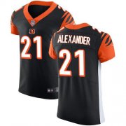 Wholesale Cheap Nike Bengals #21 Mackensie Alexander Black Team Color Men's Stitched NFL Vapor Untouchable Elite Jersey