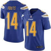 Wholesale Cheap Nike Chargers #14 Dan Fouts Electric Blue Men's Stitched NFL Limited Rush Jersey