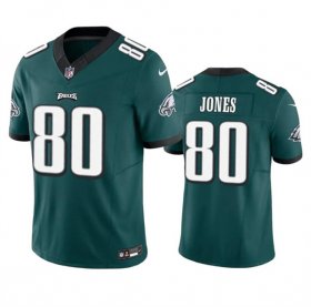 Men\'s Philadelphia Eagles #80 Julio Jones Green 2023 F.U.S.E. Vapor Untouchable Limited Football Stitched Jersey