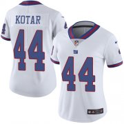 Wholesale Cheap Nike Giants #44 Doug Kotar White Women's Stitched NFL Limited Rush Jersey