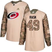 Wholesale Cheap Adidas Hurricanes #49 Victor Rask Camo Authentic 2017 Veterans Day Stitched Youth NHL Jersey