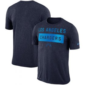 Wholesale Cheap Men\'s Los Angeles Chargers Nike Navy Sideline Legend Lift Performance T-Shirt