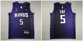 Cheap Kings 5 De\'Aaron Fox Purple Nike 2023-2024 City Edition Swingman Jersey
