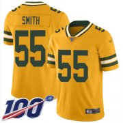 Wholesale Cheap Nike Packers #55 Za'Darius Smith Gold Men's Stitched NFL Limited Inverted Legend 100th Season Jersey